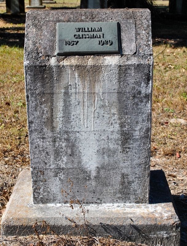 Grave Marker of William Glissman. image. Click for full size.