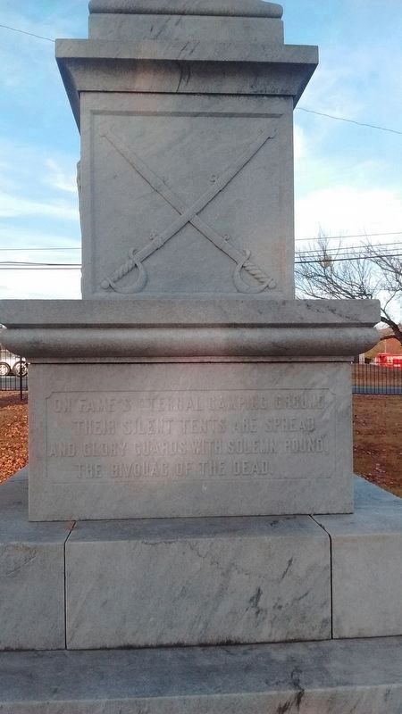 Confederate Monument (left side). Click for full size. Confederate Monument (left side) image. Click for full size.