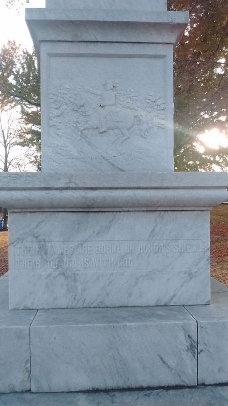 Confederate Monument (right side). Click for full size. Confederate Monument (right side) image. Click for full size.