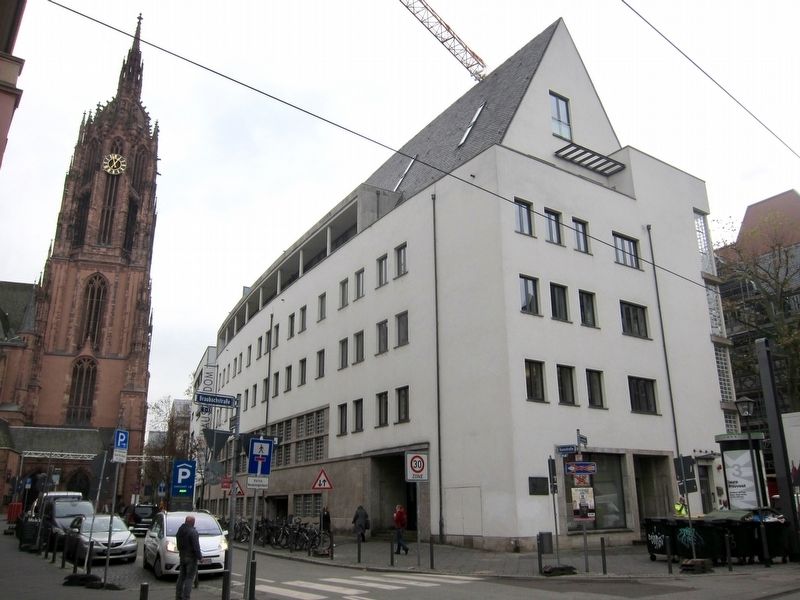 Friedrich Stoltze Geburtshaus / Birthplace Marker - Wide View image. Click for full size.