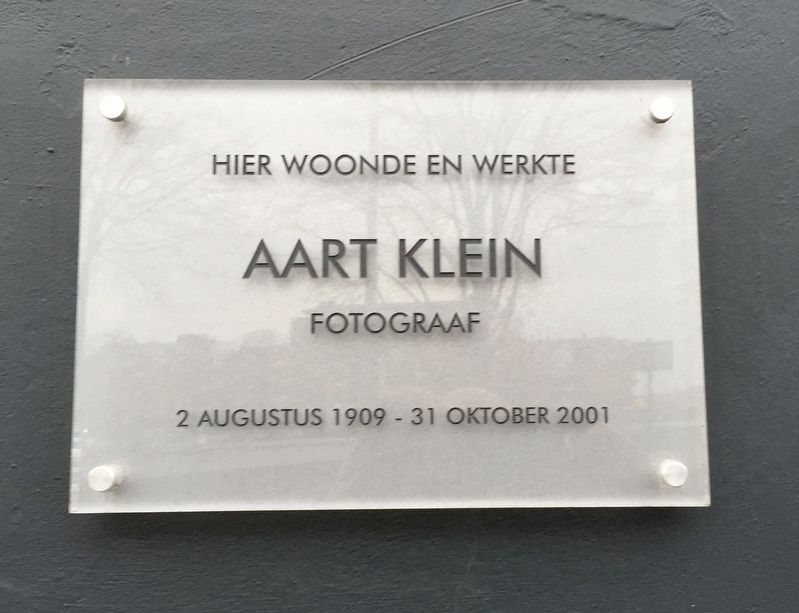 Aart Klein Marker. Click for full size. Aart Klein Marker image. Click for full size.