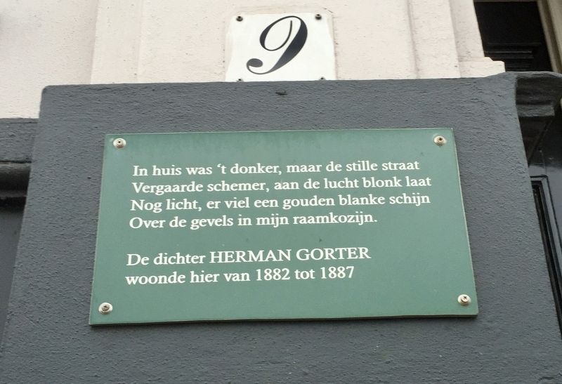 Herman Gorter Marker. Click for full size. Herman Gorter Marker image. Click for full size.
