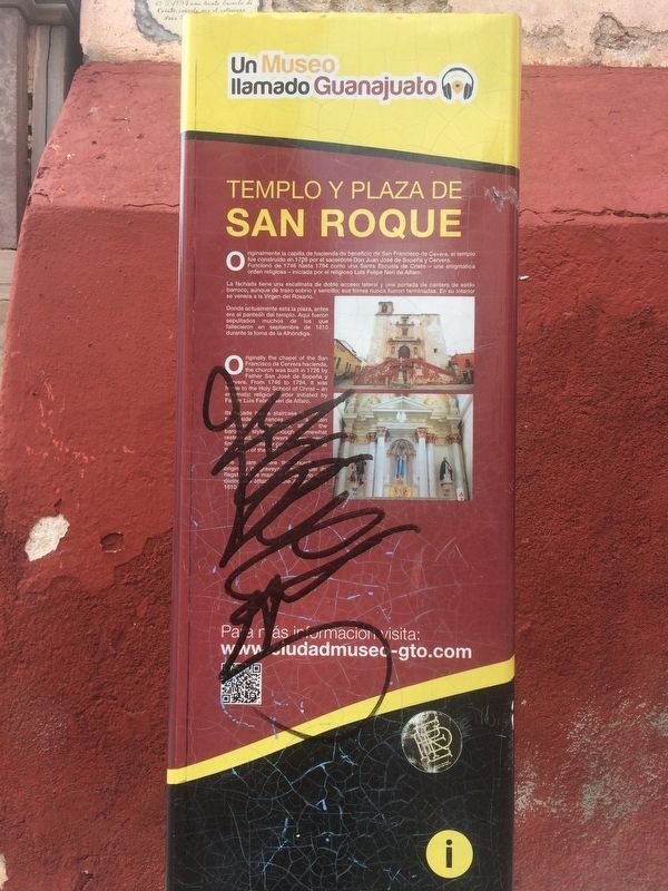 Temple and Plaza San Roque Marker image. Click for full size.