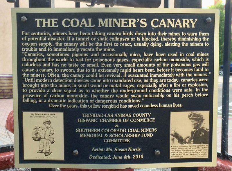 The Coal Miner's Canary Marker image. Click for full size.