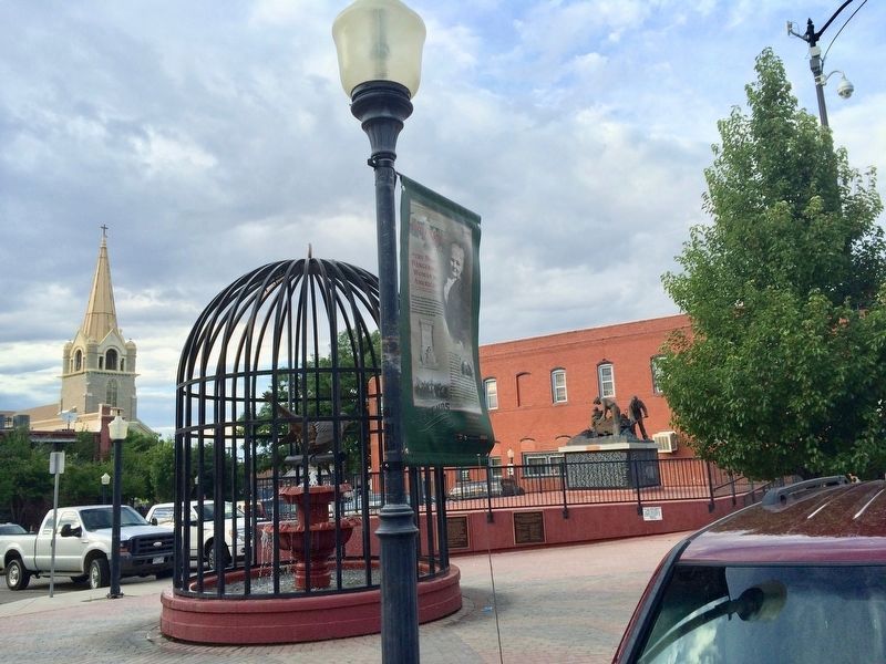 The Coal Miner's Canary Marker & Bird Cage. image. Click for full size.