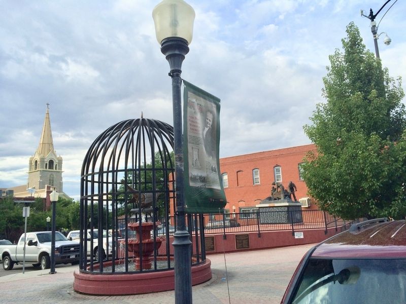 Coal Miners' Memorial in Birdcage Plaza.. Click for full size. Coal Miners' Memorial in Birdcage Plaza. image. Click for full size.