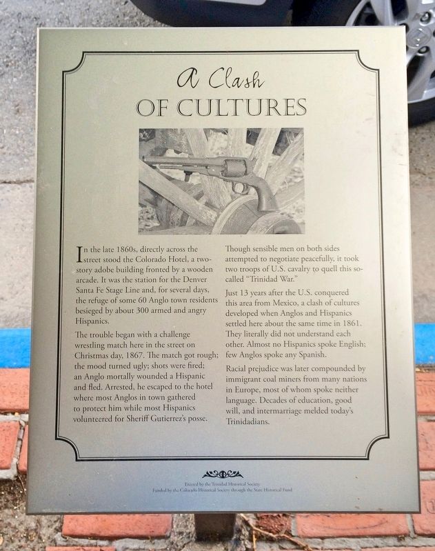 A Clash of Cultures Marker image. Click for full size.