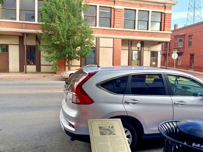 View, across street, of former location of the Colorado Hotel. image. Click for full size.