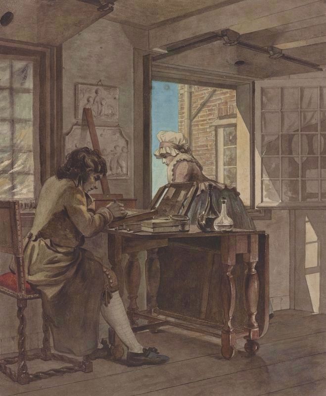 <i>The Artist in his Atelier</i>. Click for full size. <i>The Artist in his Atelier</i> image. Click for full size.