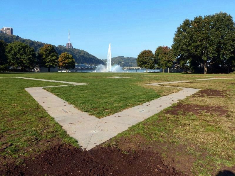 The Outline of Fort Duquesne. Click for full size. The Outline of Fort Duquesne image. Click for full size.