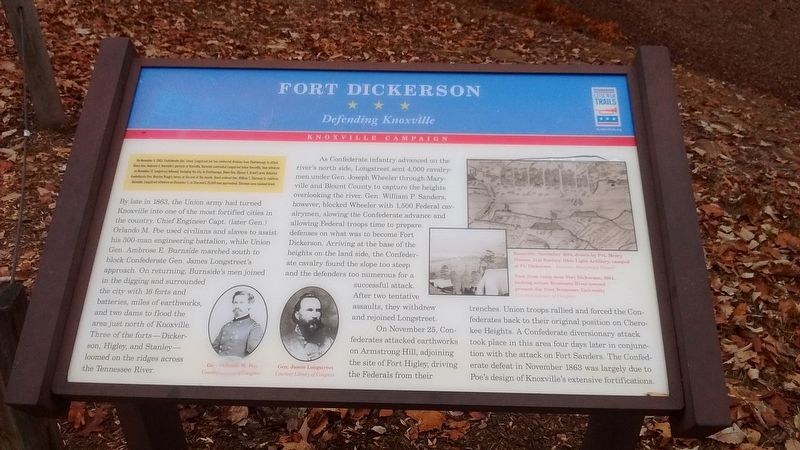 Fort Dickerson Marker image. Click for full size.