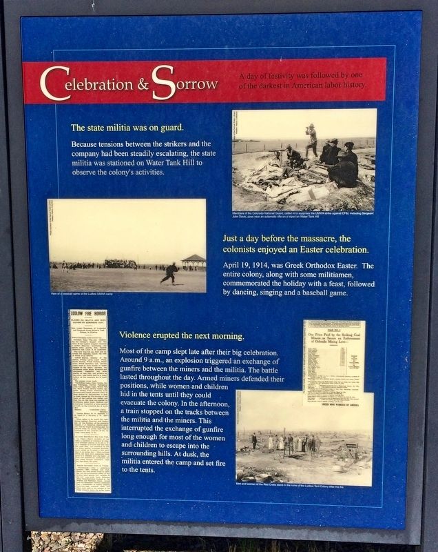 Celebration & Sorrow Marker. Click for full size. Celebration & Sorrow Marker image. Click for full size.