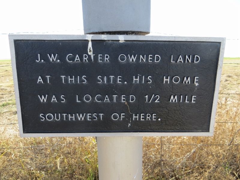The J. W. Carter Family and the 7-Up Ranch Marker image. Click for full size.