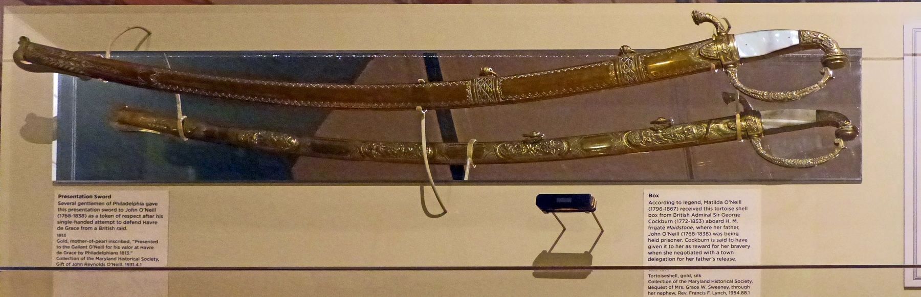 Presentation Sword<br>In the Maryland Historical Society Museum image. Click for full size.