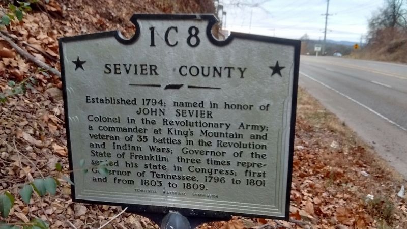 Sevier County Marker image. Click for full size.