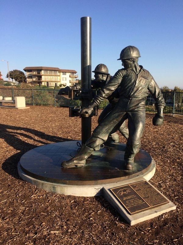 “Tribute to the Roughnecks” Marker. Click for full size. “Tribute to the Roughnecks” Marker image. Click for full size.