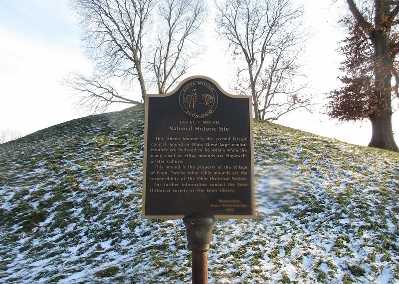 Adena Mound Enon Ohio Marker image. Click for full size.