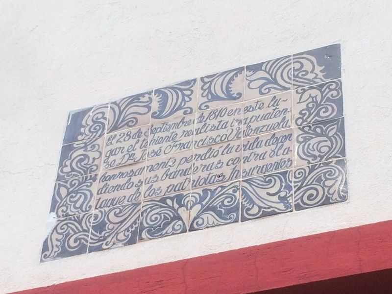 Lieutenant Jos� Francisco Valenzuela Marker image. Click for full size.