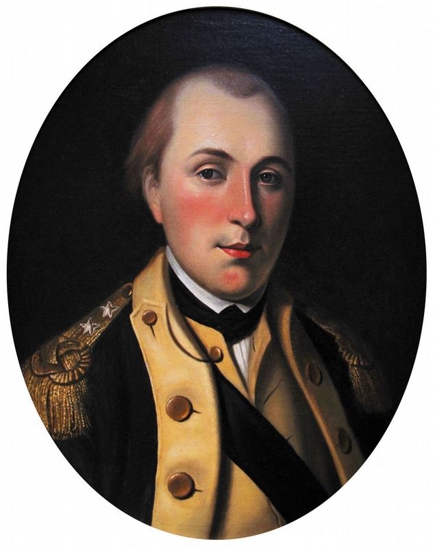 Marquis de Lafayette wearing the uniform of a major general of the Continental Army. image. Click for full size.