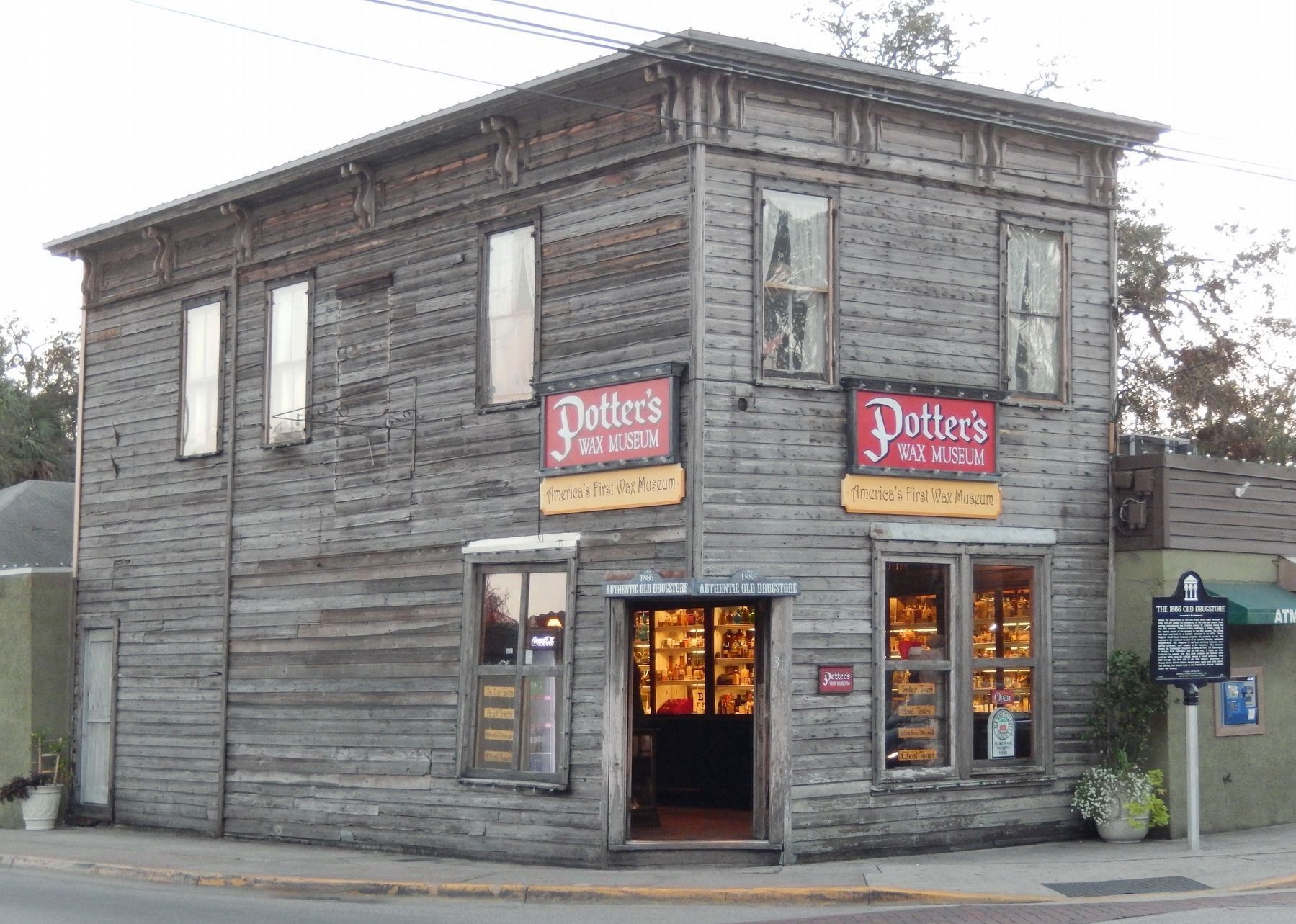 The 1886 Old Drugstore (<b><i>corner view</b></i>) image. Click for full size.