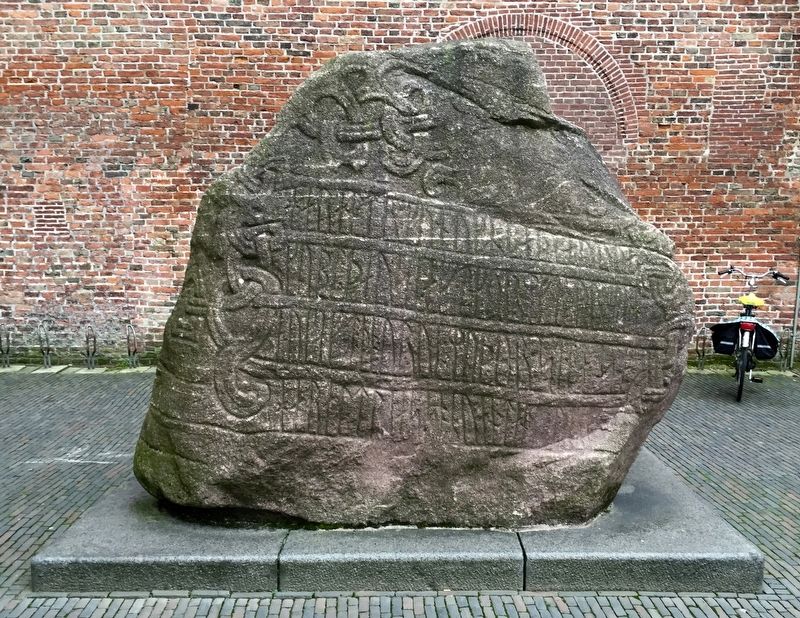 The Jelling Runestone Replica image. Click for full size.