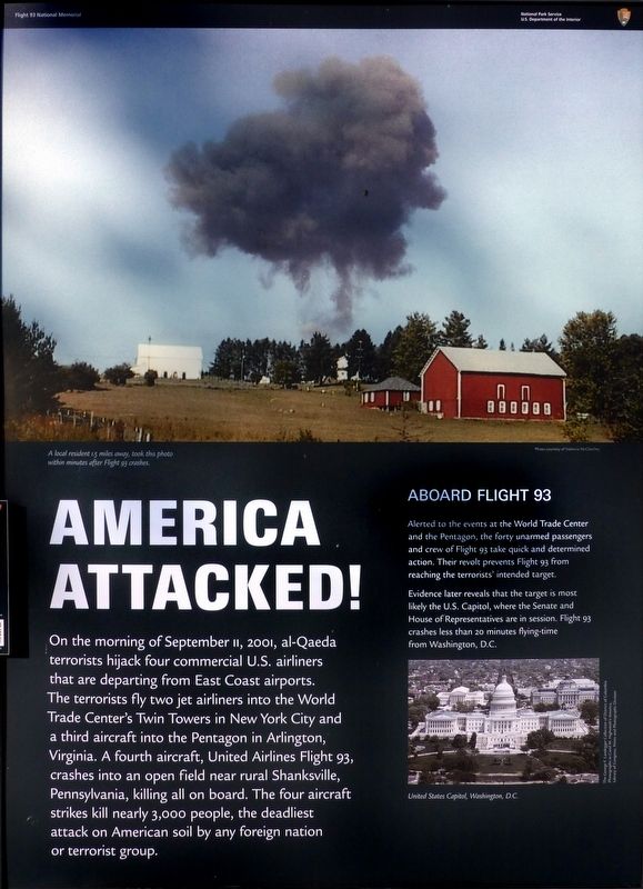 America Attacked Marker image. Click for full size.