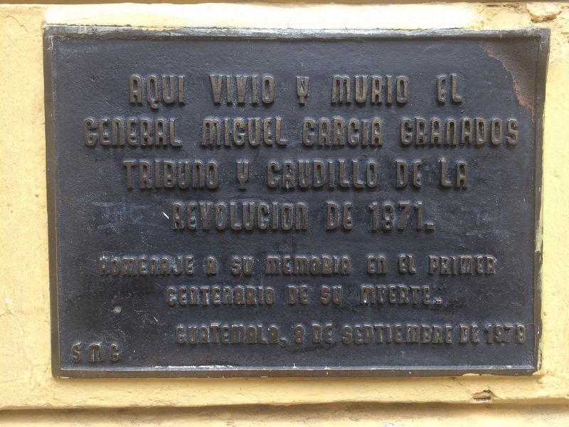 House of Miguel Garcia Granados Marker image. Click for full size.