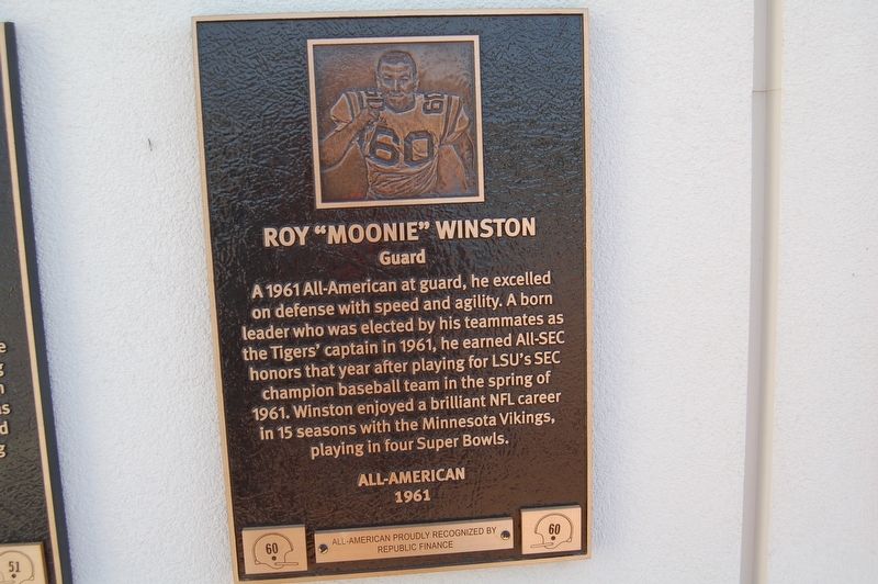 Roy "Moonie" Winston Marker. Click for full size. Roy "Moonie" Winston Marker image. Click for full size.