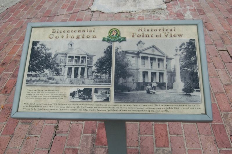Courthouse Square and Historic Oaks Marker image. Click for full size.