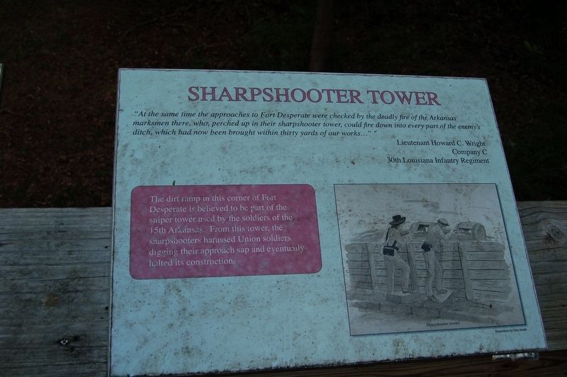 Sharpshooter Tower Marker. Click for full size. Sharpshooter Tower Marker image. Click for full size.