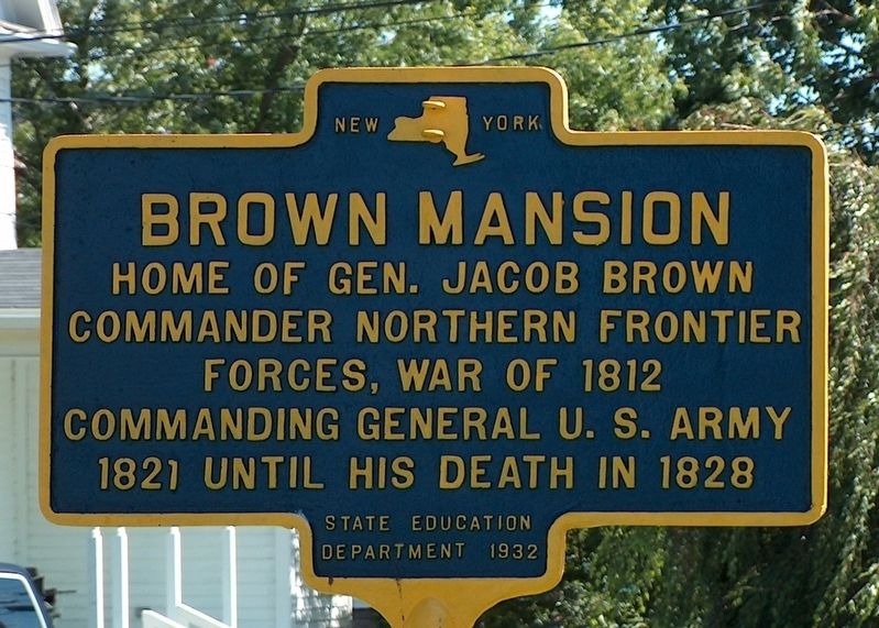 Brown Mansion Marker. Click for full size. Brown Mansion Marker image. Click for full size.