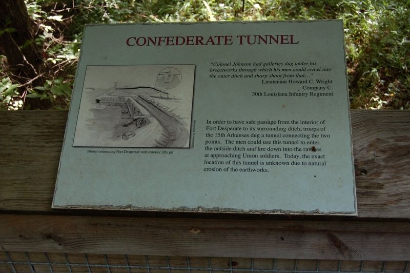 Confederate Tunnel Marker image. Click for full size.