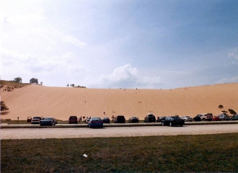 Sleeping Bear Dunes-from a parking lot image. Click for full size.