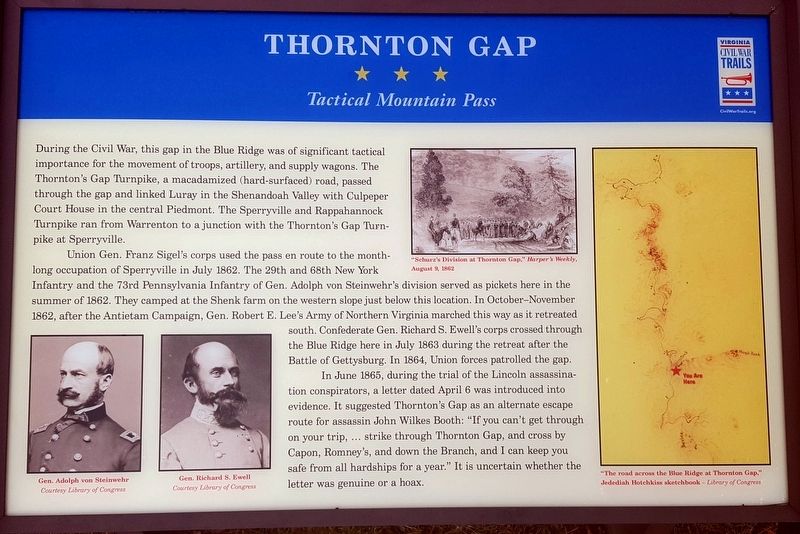 Thornton Gap Marker image. Click for full size.