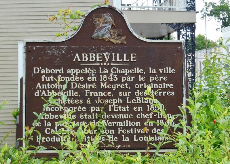 Abbeville Marker (<b><i>French</b></i>). Click for full size. Abbeville Marker (<b><i>French</b></i>) image. Click for full size.