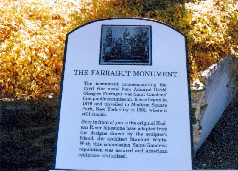 The Farragut Monument Marker image. Click for full size.