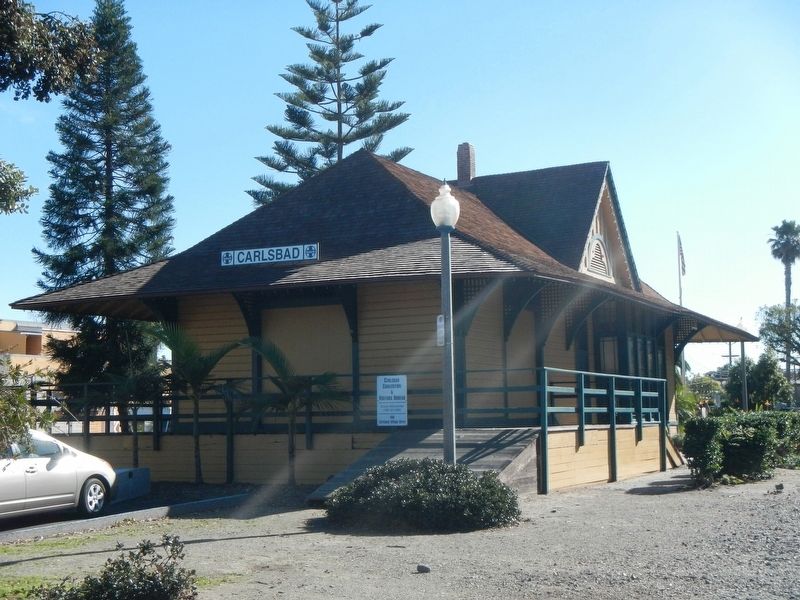 Carlsbad Santa Fe Depot. Click for full size. Carlsbad Santa Fe Depot image. Click for full size.