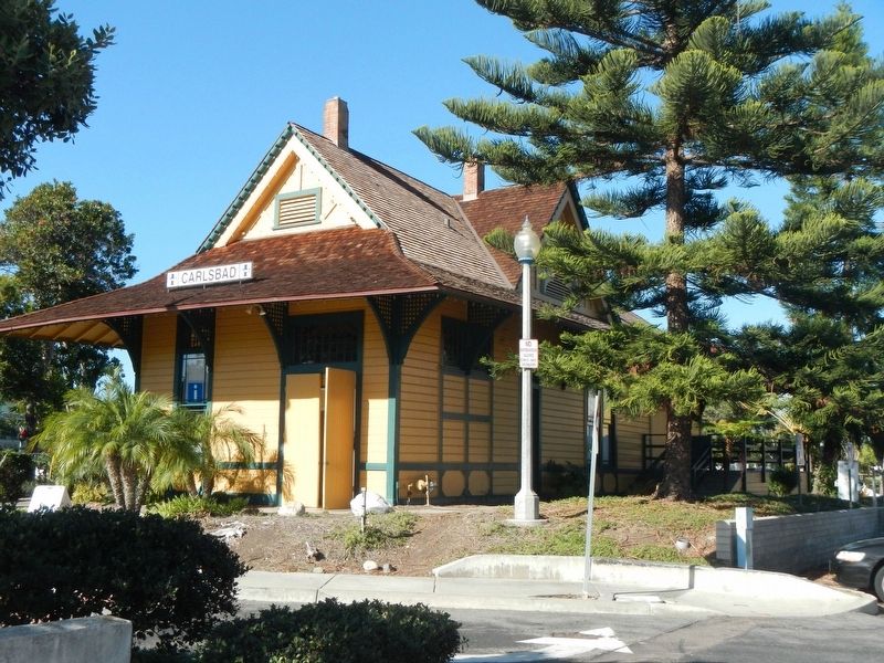 Carlsbad Santa Fe Depot. Click for full size. Carlsbad Santa Fe Depot image. Click for full size.