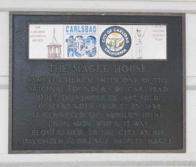 The Magee House Marker. Click for full size. The Magee House Marker image. Click for full size.