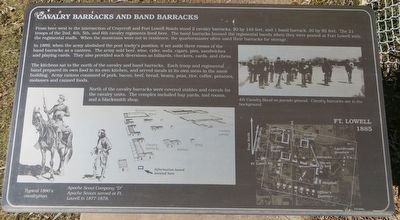 Cavalry Barracks and Band Barracks Marker image. Click for full size.
