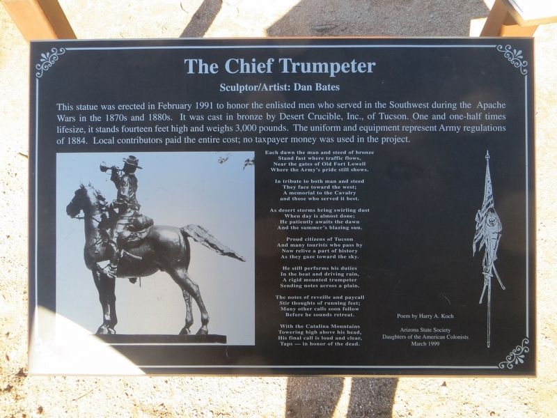 The Chief Trumpeter Marker. Click for full size. The Chief Trumpeter Marker image. Click for full size.