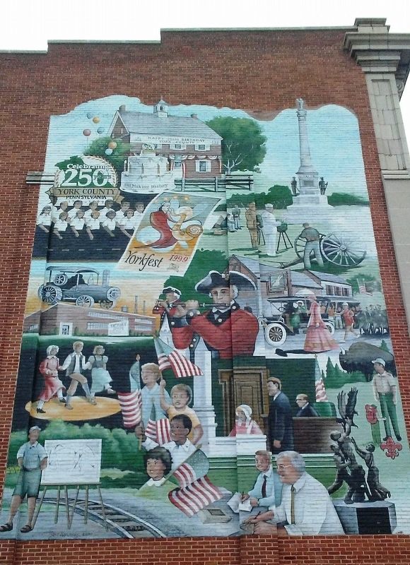 York County's 250th Anniversary Mural. Click for full size. York County's 250th Anniversary Mural image. Click for full size.