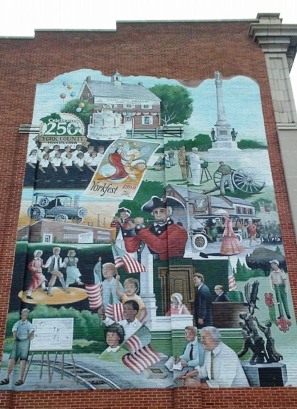 York County's 250th Anniversary Mural image. Click for full size.