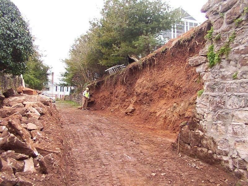 Photo of Rocky Lane during the restoration project in 2006 image. Click for more information.