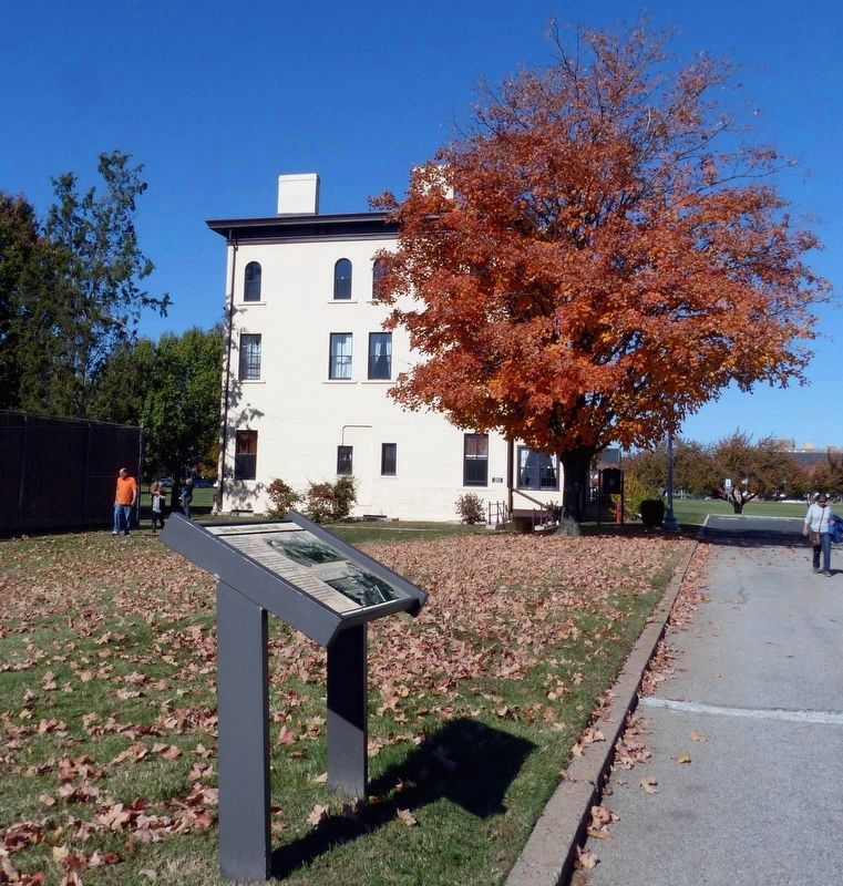 Lincoln Assassination Trial Marker<br>In Front of Building 20 image. Click for full size.