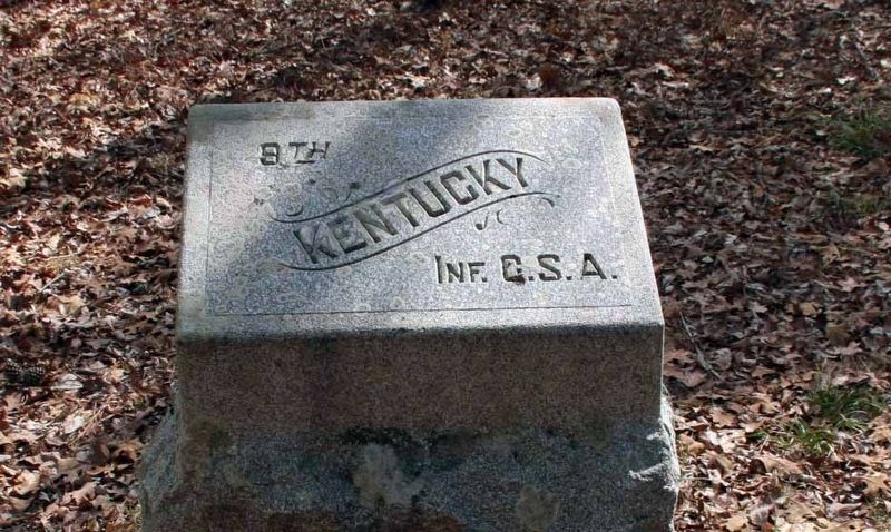 9th Kentucky Infantry Regiment (CSA) Marker Marker image. Click for full size.