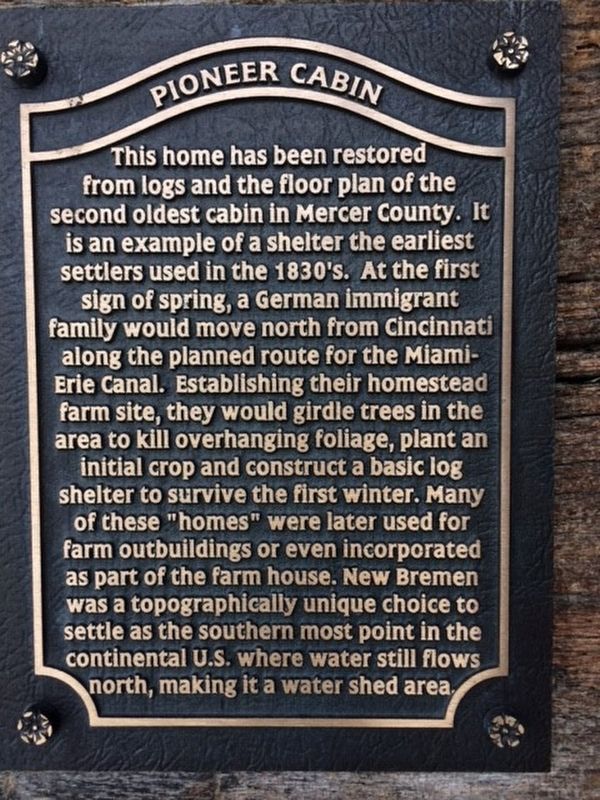 Pioneer Cabin Marker image. Click for full size.