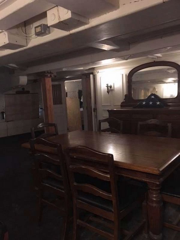 USS Constitution Officers Room image. Click for full size.