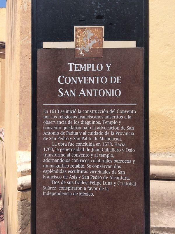 The previous Temple and Convent of San Antonio Marker image. Click for full size.