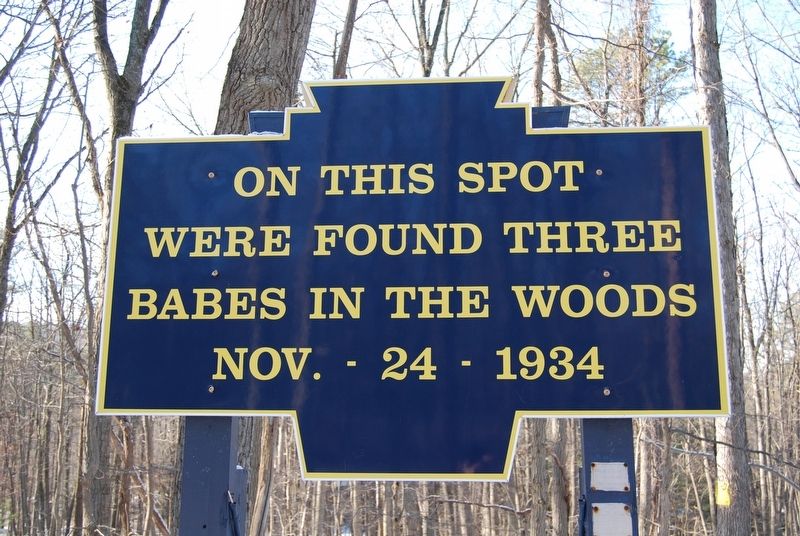 On This Spot Were Found Marker image. Click for full size.